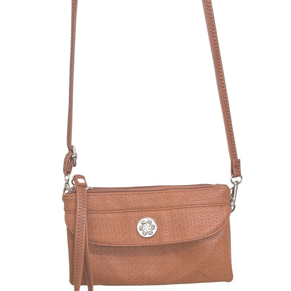 Angel Kiss‎ Crossbody Bag Purse Women Vegan Leather Wallet Clutch Wristlet Strap